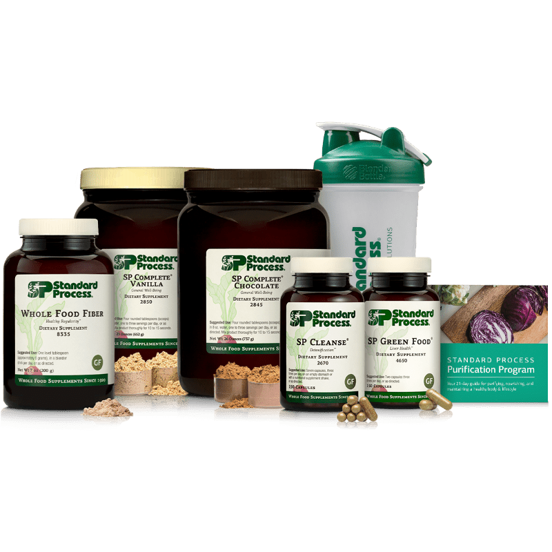 Purification Product Kit with SP Complete® Chocolate, SP Complete® Vanilla & Whole Food Fiber